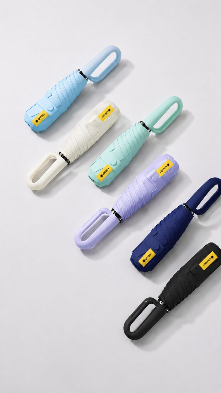 UV blocking Ultralight 5-tier Blackout Pastel Ring type sheep umbrella